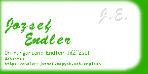 jozsef endler business card